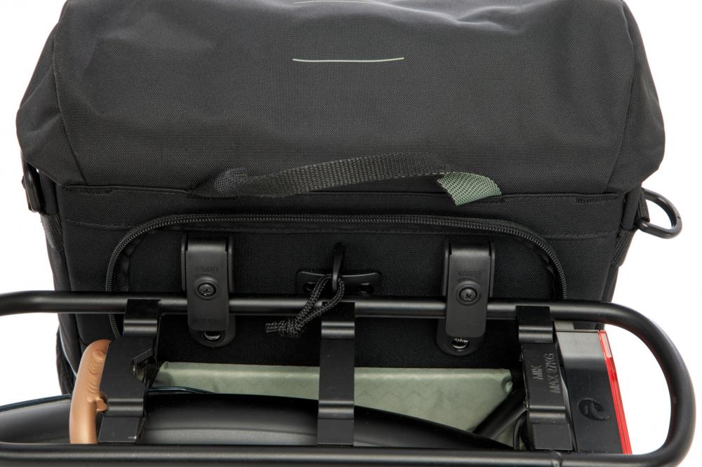 New Looxs Radtasche Vigo Single Black Green 18L Black - sportliche Einzeltasche für Alltag & Tour
