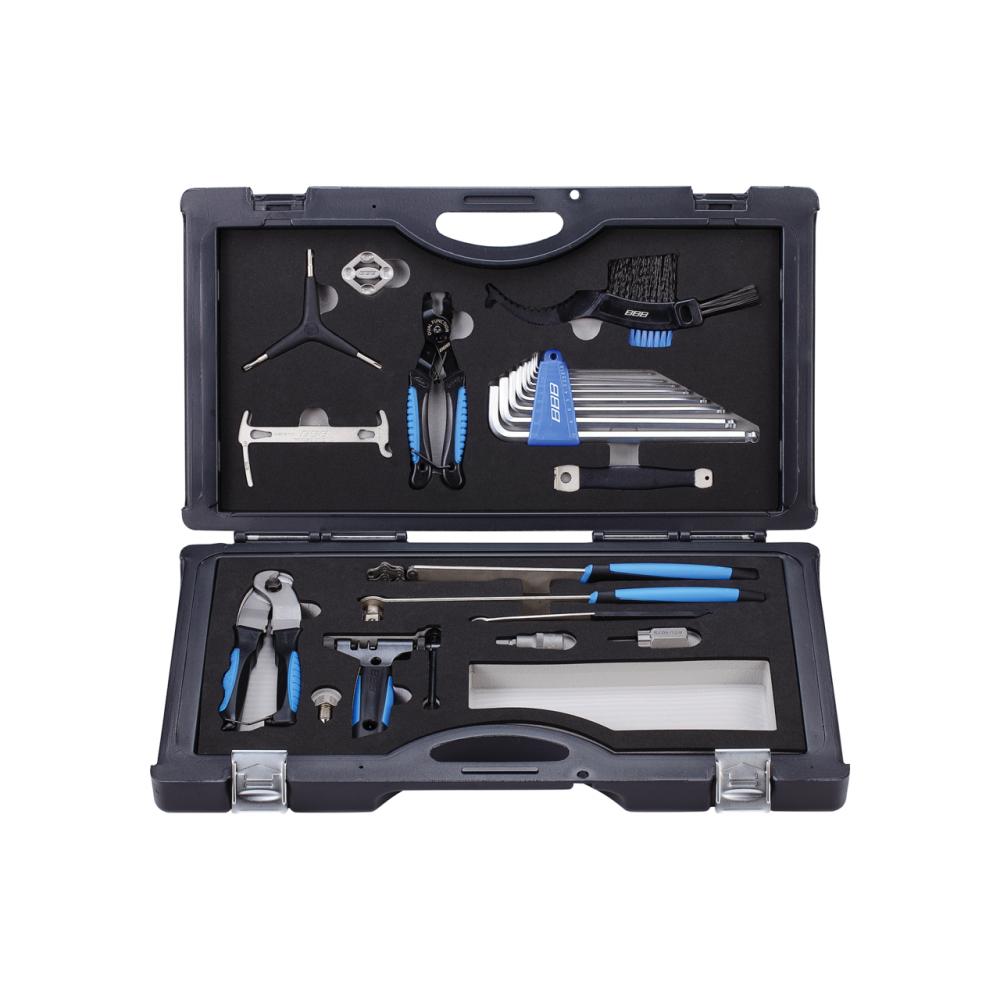 BBB Cycling Werkzeugkiste AllroundKit 16-teilig Schwarz - kompletter Fahrrad-Werkzeugsatz