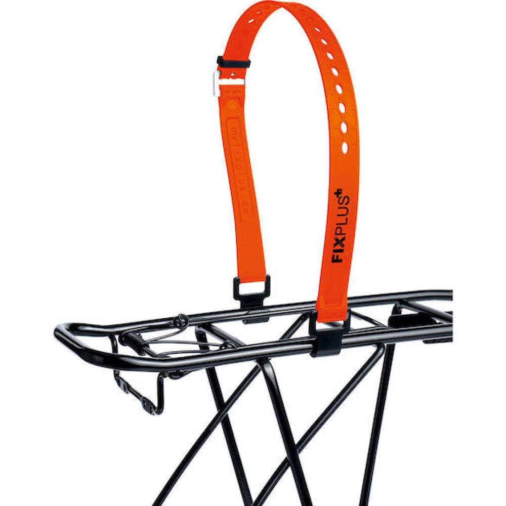 FixPlus Spannband Set Rack Pack 46 46 Orange/schwarz - sichere Gepäckbefestigung am Gepäckträger