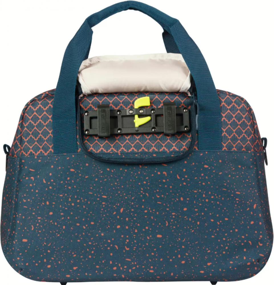 Basil Flair Schulter-/Fahrradtasche 18 Liter navy - wasserabweisend, Hook-On System, reflektierend