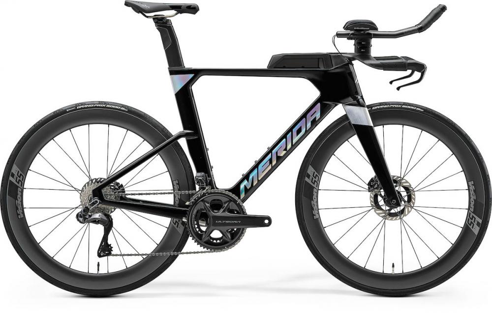 Merida TIME WARP TRI Limited IV1 XS METALLIC BLACK(FLASH - aerodynamisches Triathlon-Zeitfahrrad