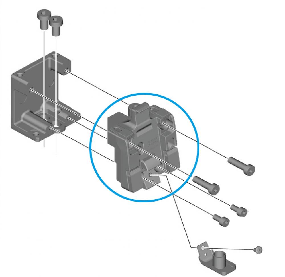 SHIMANO Obere Befestigungseinheit für E-BIKE SYSTEMS Akkuhalter BM-EN801-A - ca. 63 g