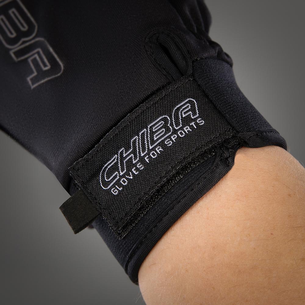 CHIBA Windstopper - Radhandschuhe schwarz, winddicht, atmungsaktiv, Größe S