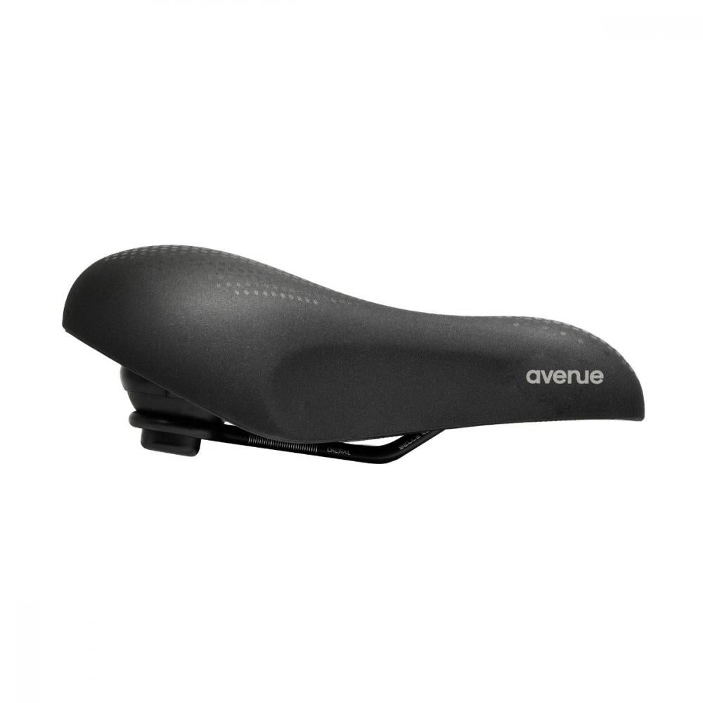 Schwarzer Selle Royal Avenue Moderate Unisex City-Fahrradsattel mit Royalgel-Polsterung für höchsten Komfort.