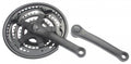 Mijnen Pieper Kettenradgarnitur Stahl schwarz 150mm, 24/34/42 Zähne,4-kant m. KSS