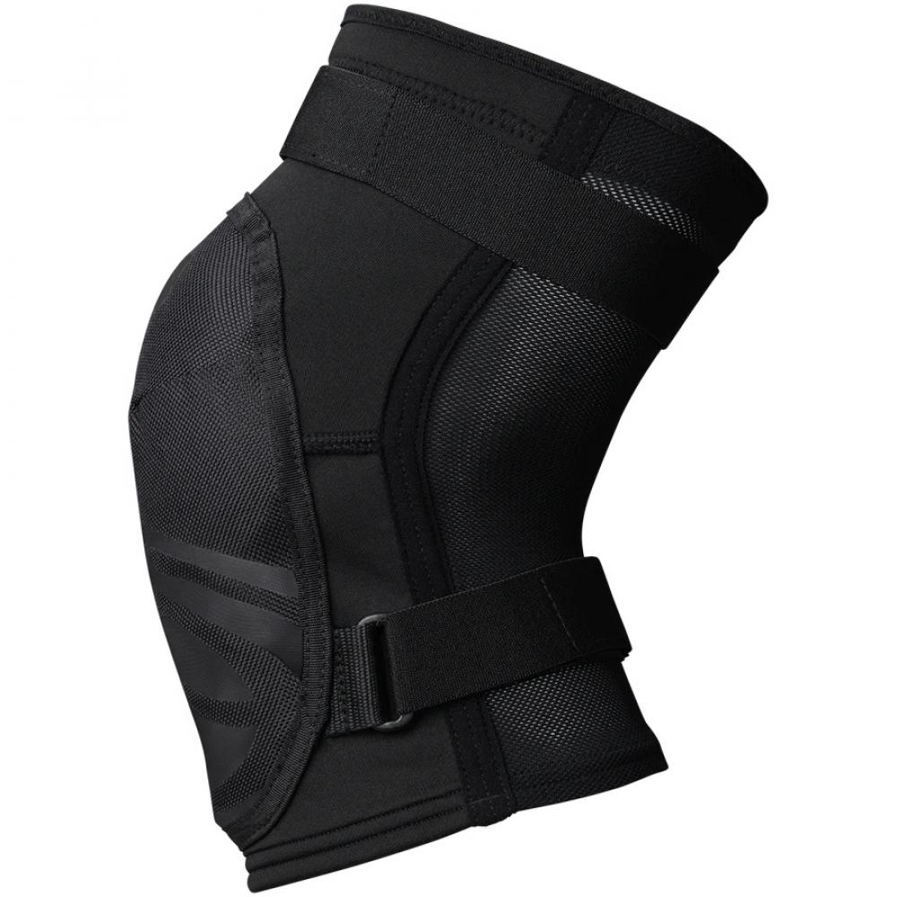 IXS Sports Division iXS Hack EVO+ Knee Guard KL black - leichter MTB Knieschoner mit Softprotektor