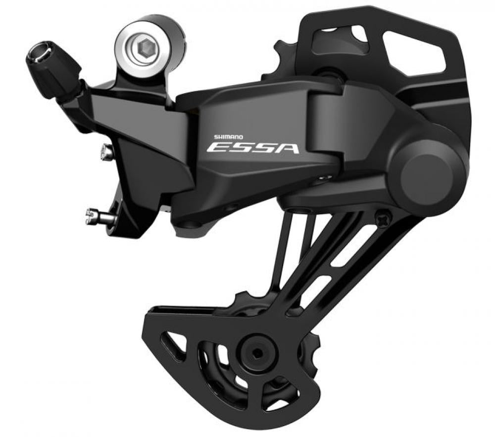 Schwarzes SHIMANO ESSA RD-U2000 8-fach Schaltwerk für Trekking- und Cityräder.