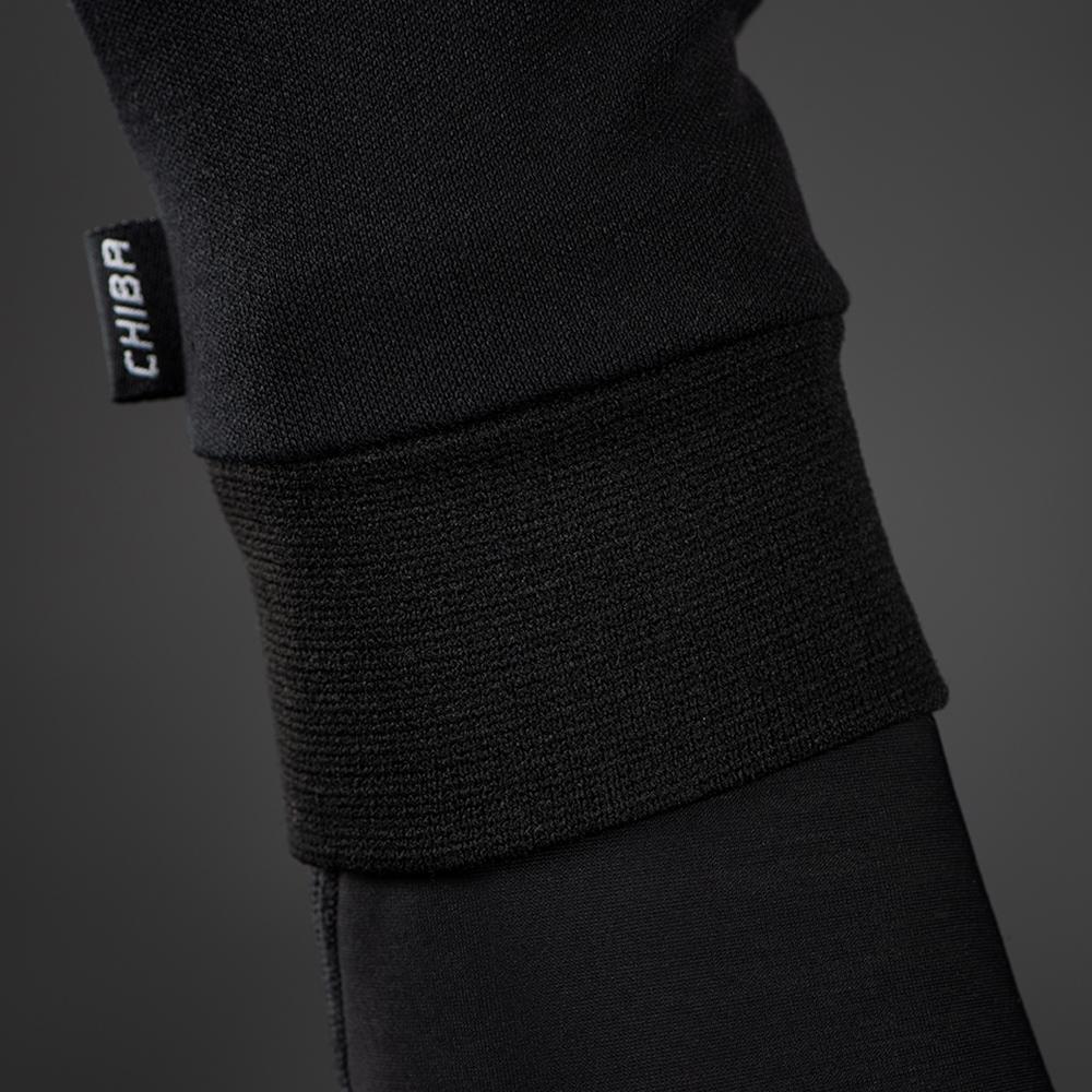 CHIBA Seiden Handschuh - Unterziehhandschuh schwarz XL, Touchfinger, extra leicht