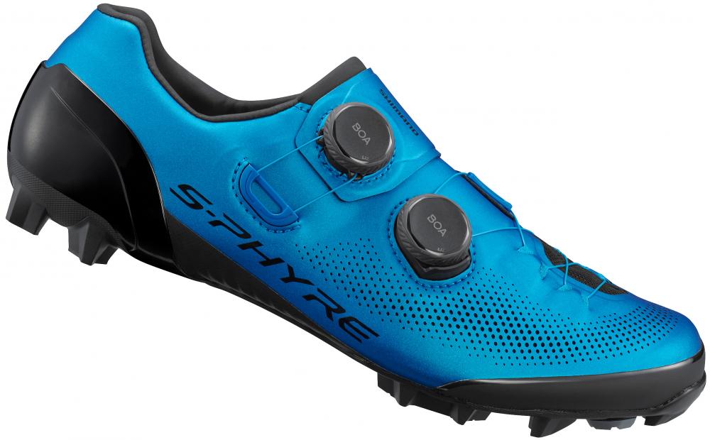 SHIMANO Fahrradschuhe XC903 Herren/Damen MTB SPD Größe 40 Blau - MTB Rennschuhe für XC und Cyclocross