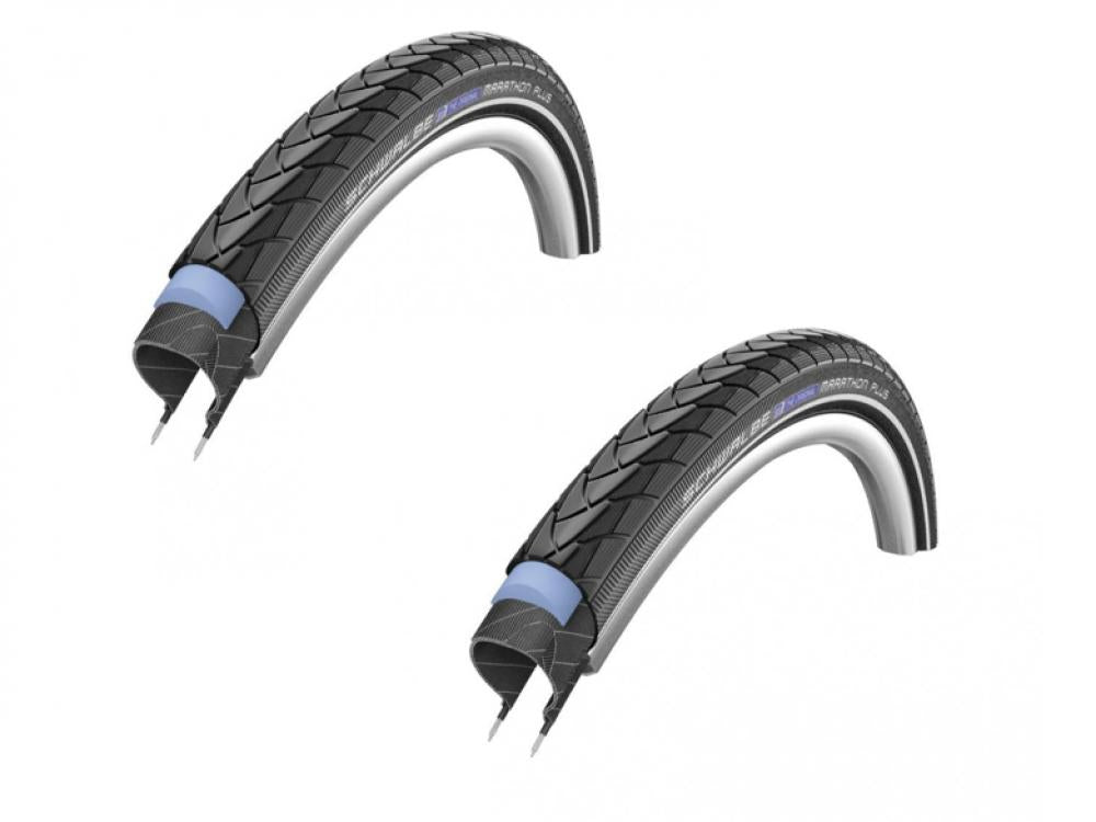 Schwalbe Marathon Plus Drahtreifen 28x1.40 (37-622) Reflex E-50 mit Pannenschutz, 2er-Set.