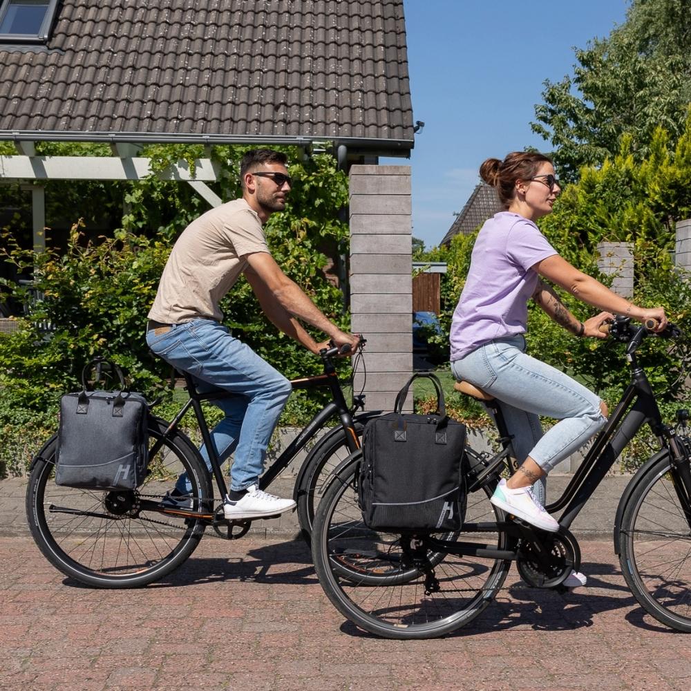 Haberland Bike-Rucksack More Than Work anthrazit - vielseitige Gepäckträger-Tasche und Rucksack