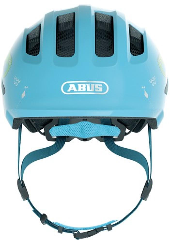Abus Smiley 3.0 Fahrradhelm - Blue Croco - Größe M (50-55 cm) - Perfekter Schutz für Kinder mit stoßabsorbierender EPS-Struktur, kindgerechtem Design und optimaler Belüftung