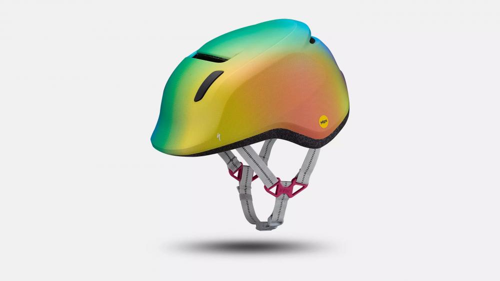 MIO 2 HLMT CE RAINBOW TDLR - Kinderhelm mit Regenbogen-Design