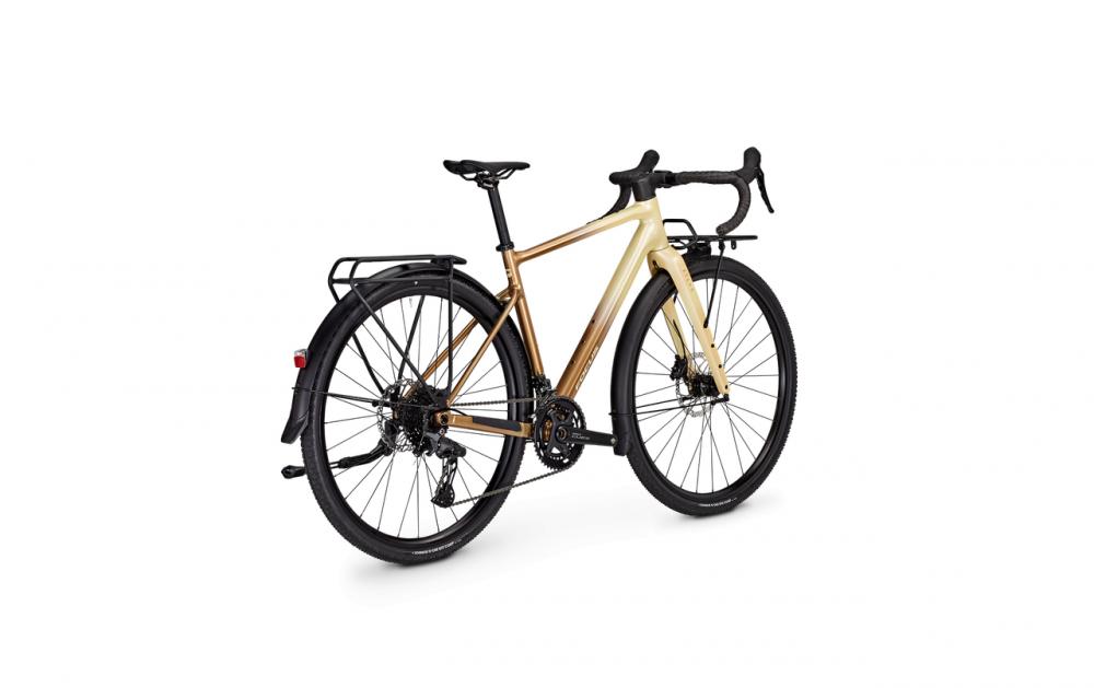 Focus ATLAS 6.8 EQP Gravelbike 28 Zoll Diamant XL - Aluminium, Carbon-Gabel, Shimano Cues 2x10, Licht, Schutzbleche, braun