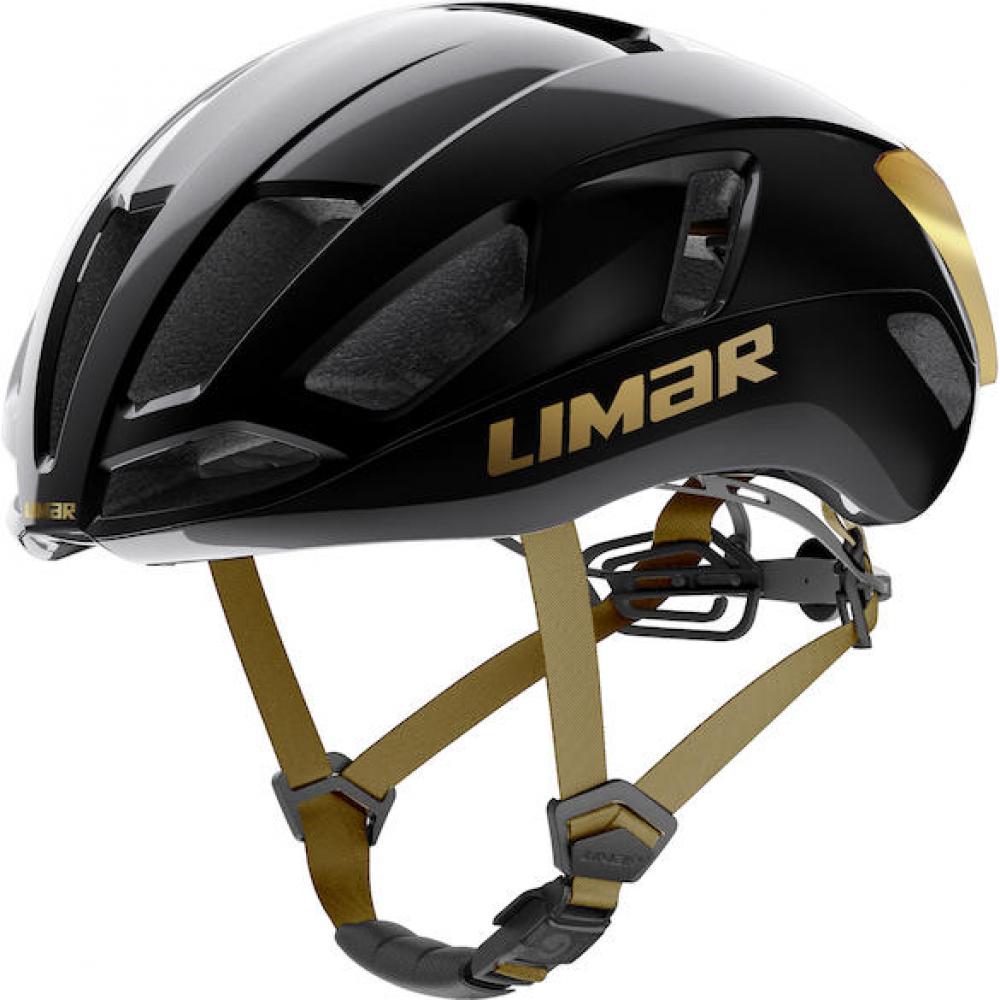 Limar Air Atlas W&B Onix Black Gold S Schwarz/Gold - aerodynamischer Rennradhelm