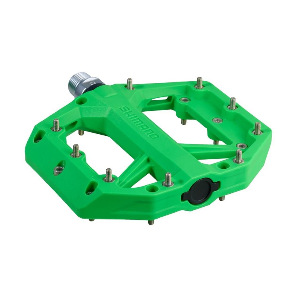SHIMANO Pedal PD-GR400 Grün Flat Pedal - Trail Flatpedal, Grün