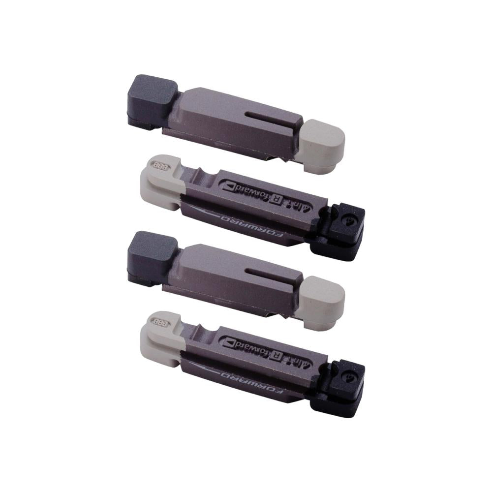BBB Cycling Bremsschuhe TechStop Cartridge 4-in-1 - starke Bremsleistung bei jeder Witterung
