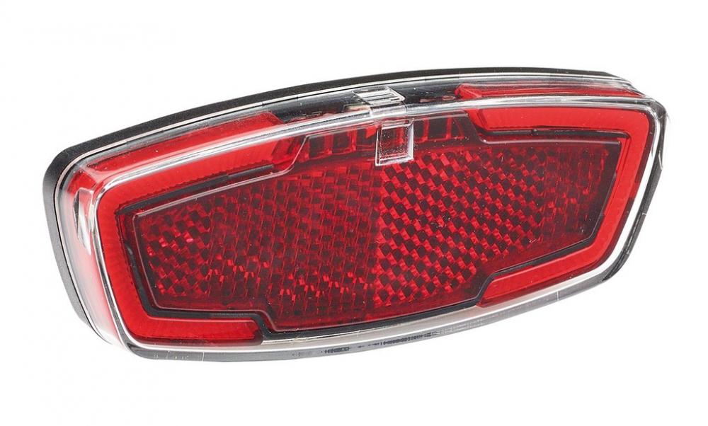 Büchel Wing LED-Fahrrad-Rücklicht für Gepäckträger, rot, mit Standlicht, Dynamo, StVZO-zugelassen.