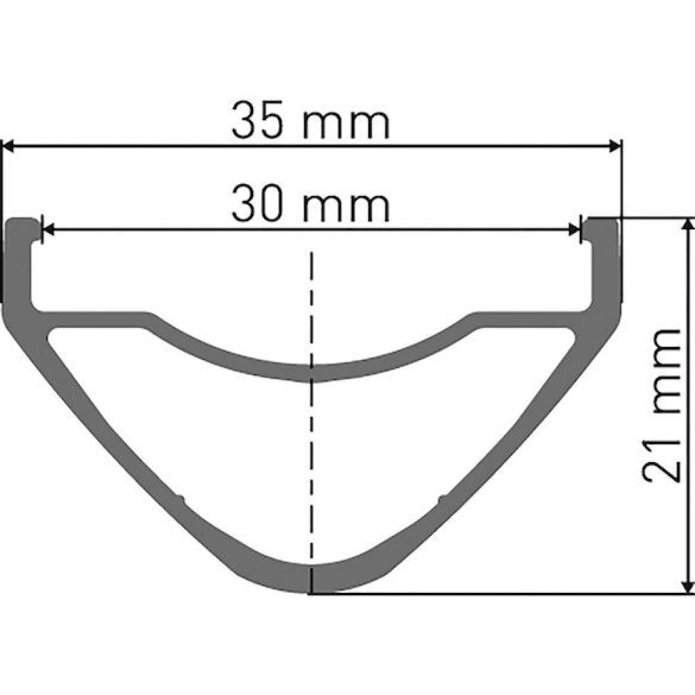DT Swiss Felge EX 511 27,5" 28 Loch Schwarz - robuste Enduro-Felge mit 30 mm Innenbreite