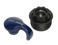 SR Suntour LO Kit Drehdeckel mit Speed Lock, blau, und schwarzem Gewinde für SF14 NEX E25 HLO.