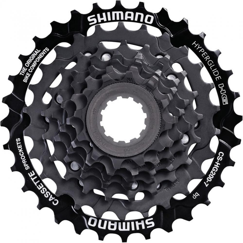 SHIMANO CS-HG200 7-fach Kassette 12-32 Zähne schwarz für Trekking und Cityräder