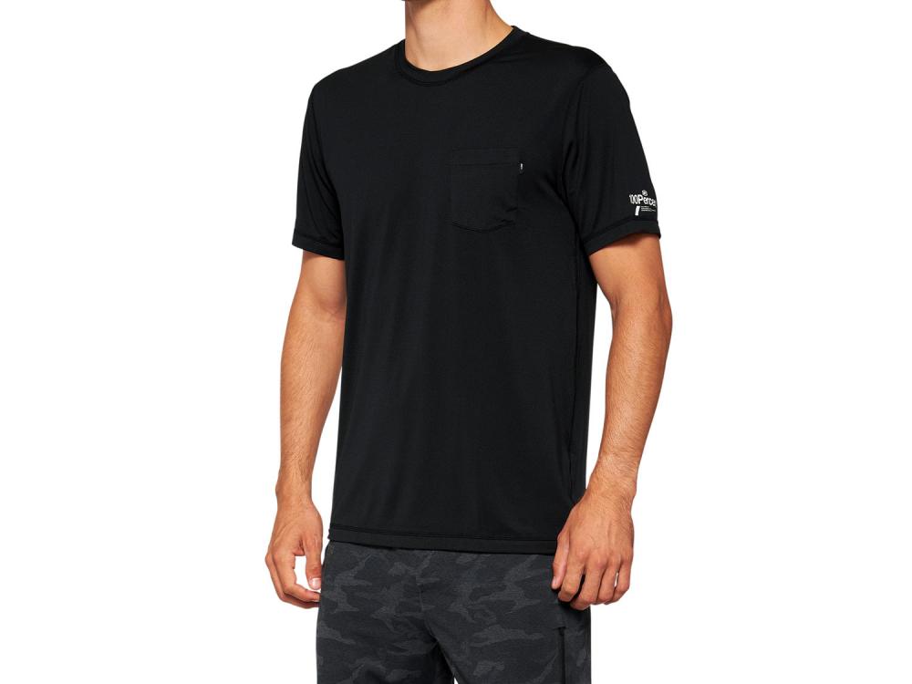 100% Mission Athletic T-Shirt S black - funktionelles Performance-Shirt für Sport & Alltag