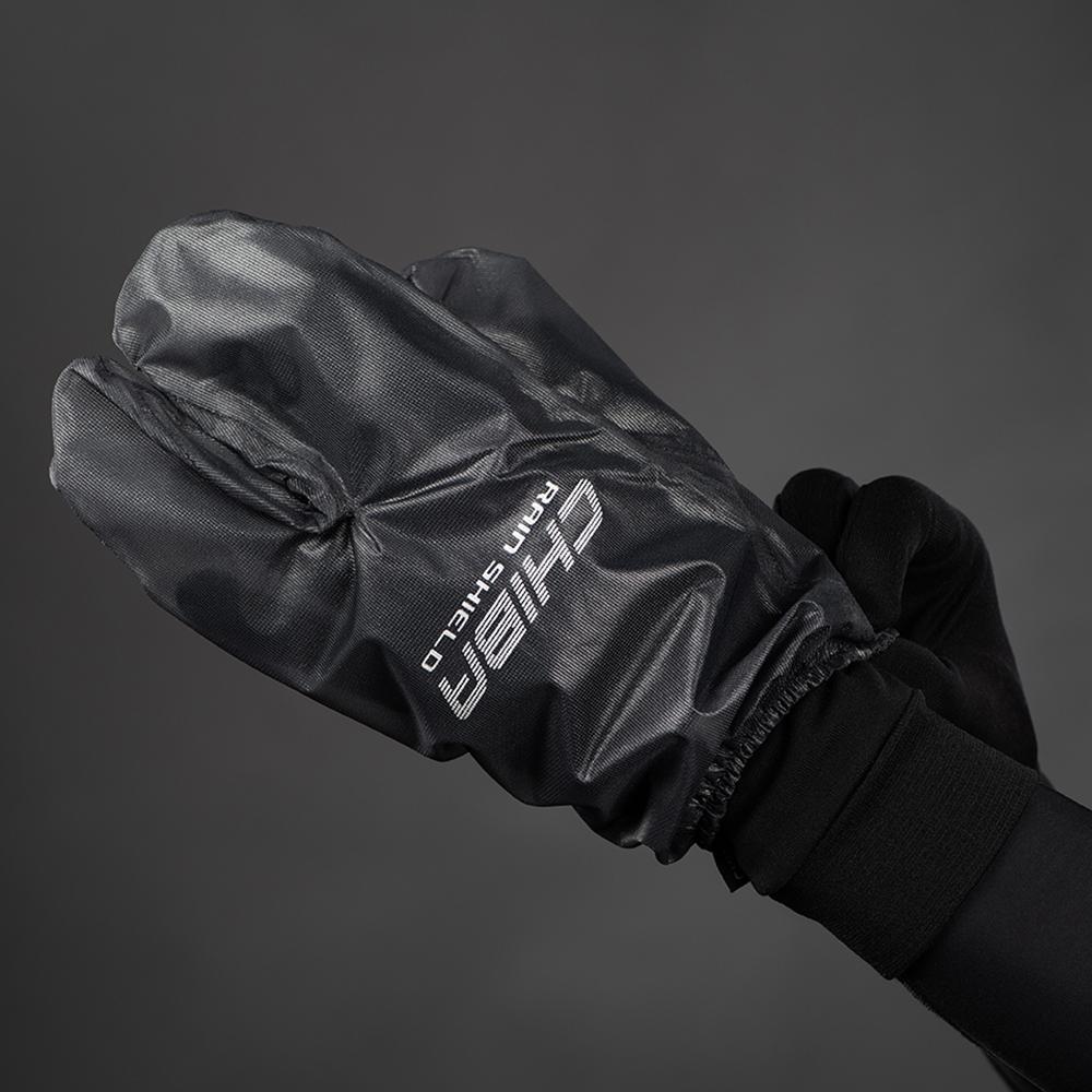 CHIBA Rain Shield Superlight - Überzughandschuh Lobster, XXL, schwarz, wind- & wasserabweisend