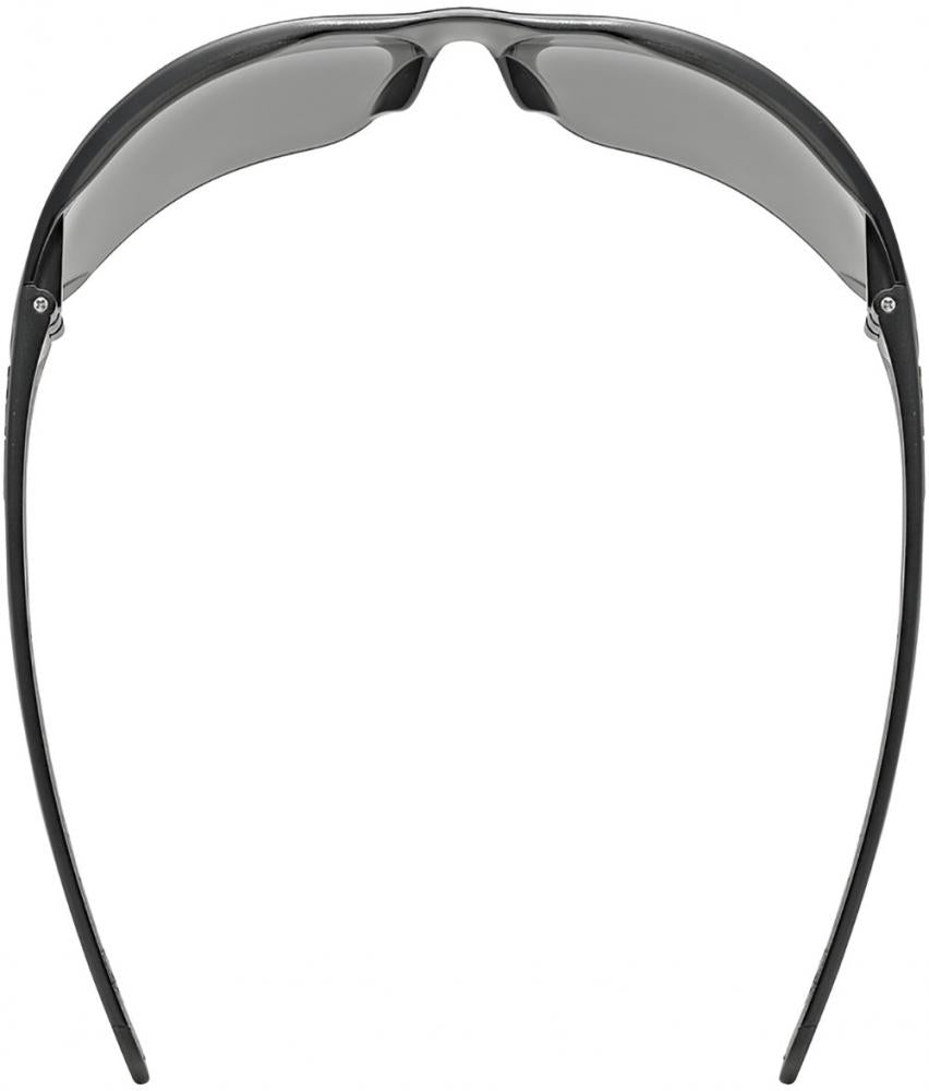 UVEX Equate Sportbrille schwarz - Herren Sonnenbrille mit verspiegelten Gläsern, leichtem Rahmen und anpassbaren Nasenpads für optimalen Tragekomfort, ideal für Sport und Outdoor-Aktivitäten