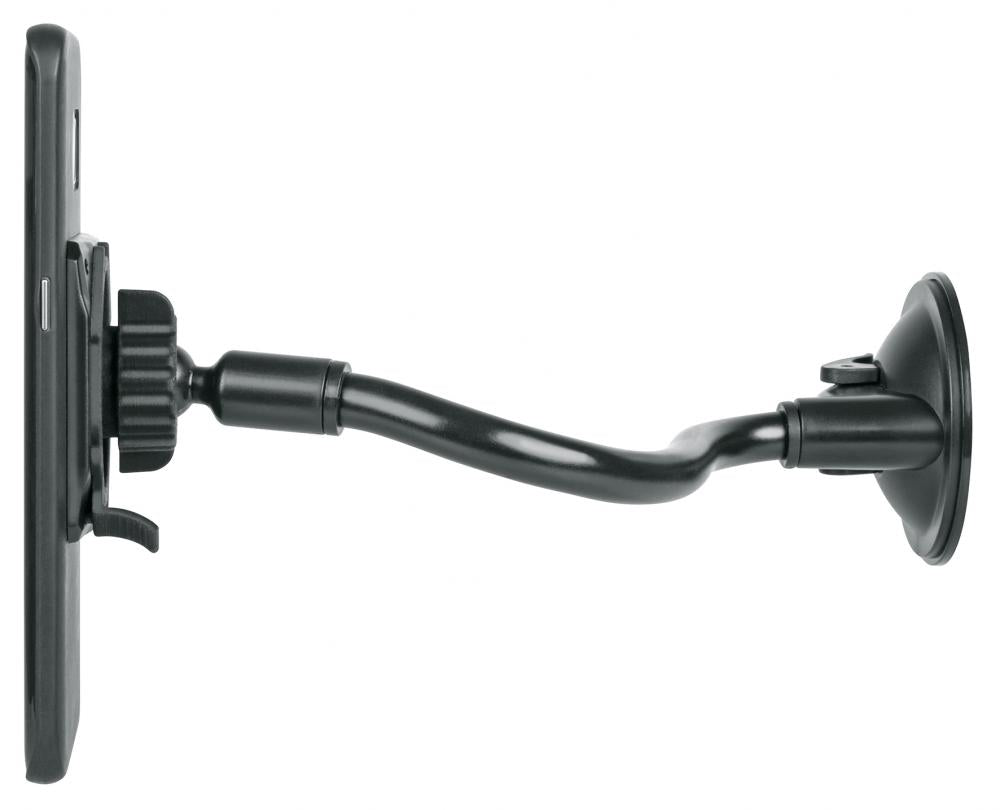SKS COMPIT FLEXX Smartphone-Halterung flexible Handyhalterung mit Flexarm und Saugnapf für alle glatten Oberflächen, ideal für Auto, Küche und Arbeitsplatz