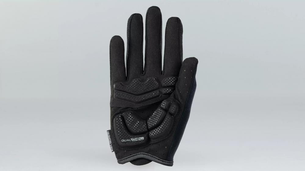 Specialized BG DUAL GEL Handschuh LF BLK S BLACK - komfortabler MTB Langfinger Handschuh S - Bekleidung