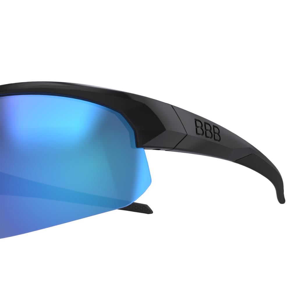 BBB Cycling BBB Sportbrille Impress glanz schwarz Einheitsgröße schwarz - leichter Rundumschutz beim Sport