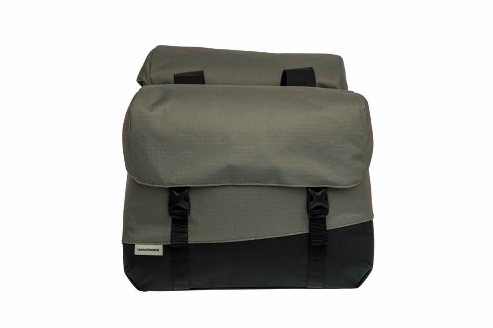 New Looxs Doppelpacktasche Oslo Joli Black/Green 37L Black - viel Stauraum für Alltag & Tour