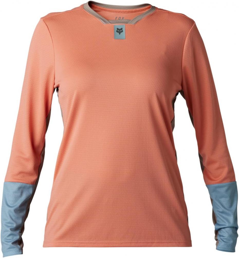 FOX Defend Damen MTB-Langarmtrikot S - Salmon mit TruDri