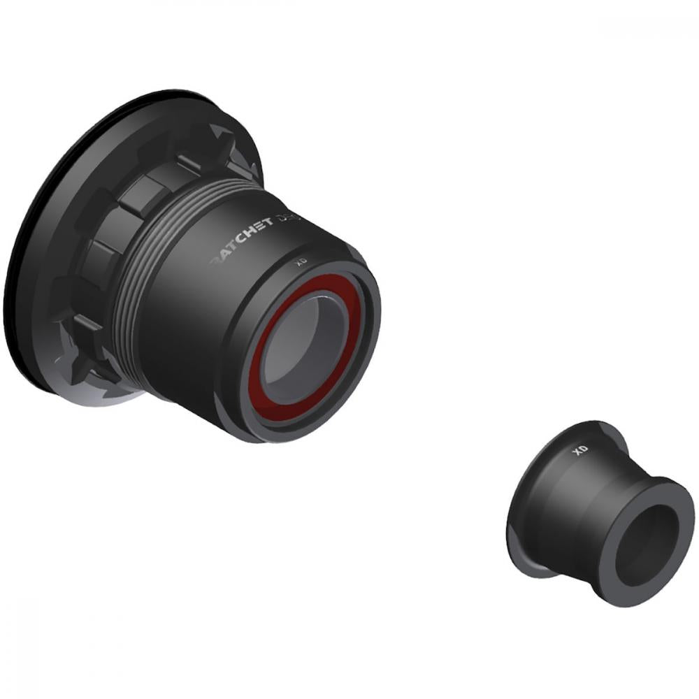 DT Swiss Freilauf/Rotor Umrüstkit SRAM Ratchet DEG 12 x 148 mm Schwarz - zeitgemäße Lösung - Adapter - Naben Umrüstkits Freilauf