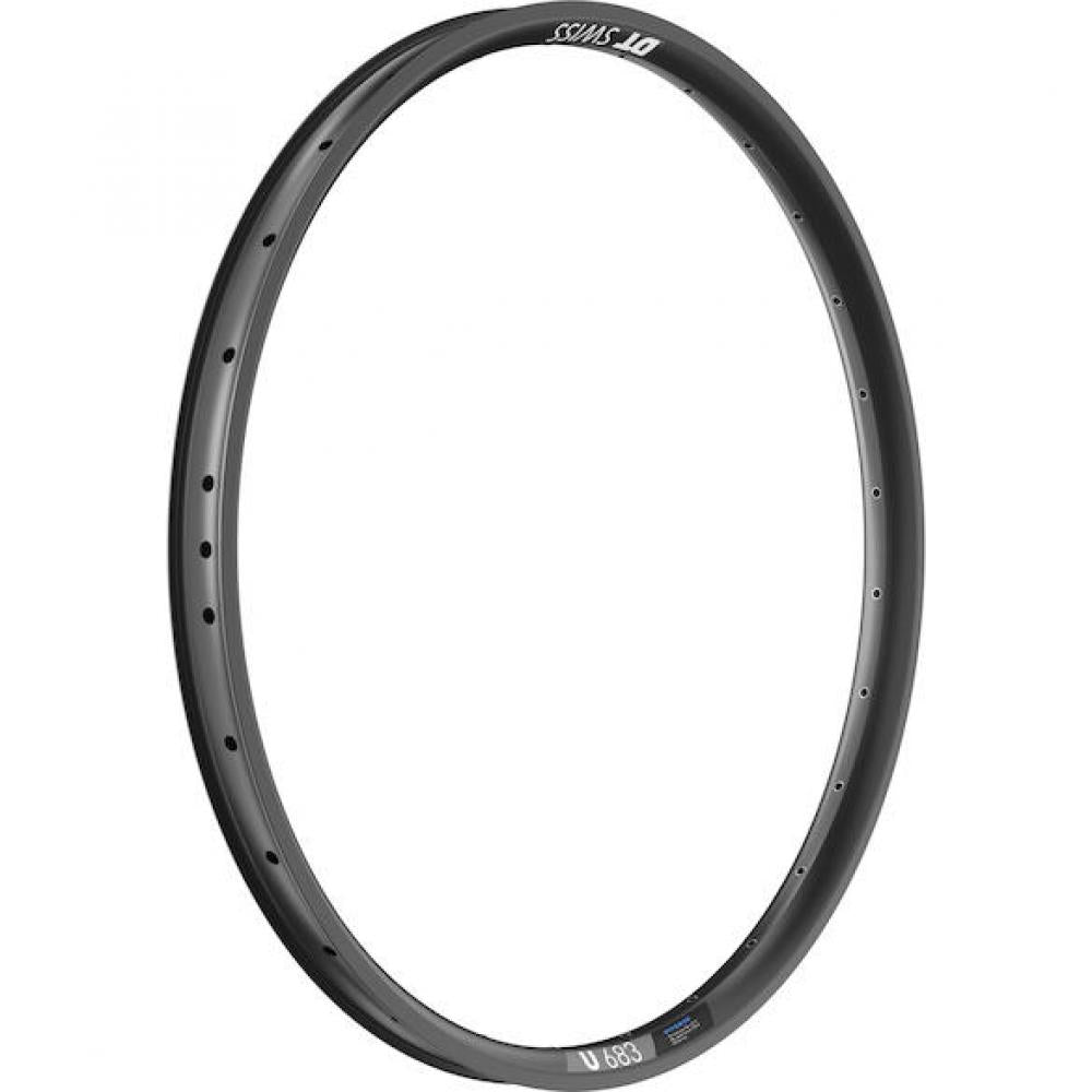 DT Swiss Felge HYBRID U 683 27,5" 28 Loch Schwarz - robuste E-Bike-Felge für hohe Lasten