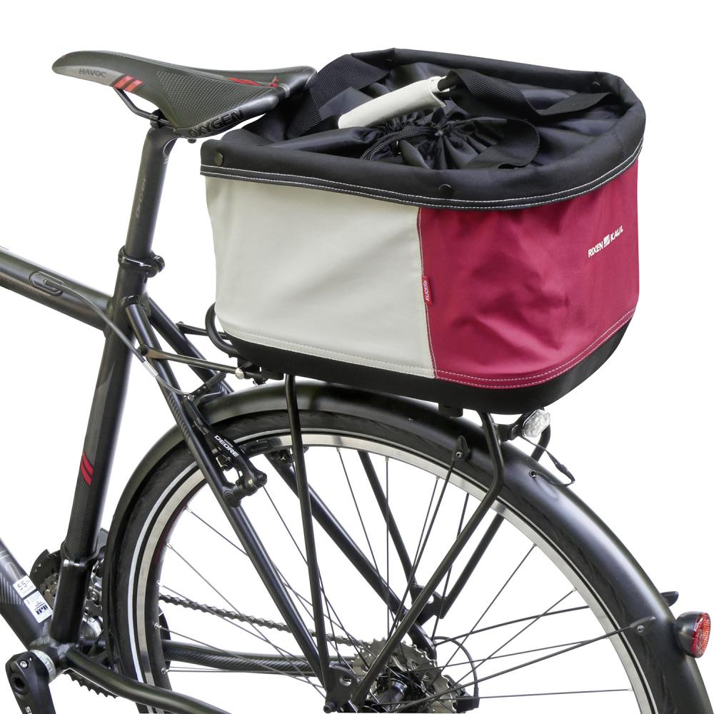 KLICKfix Fahrradkorb Alingo GT rot/creme 24x41x29 cm