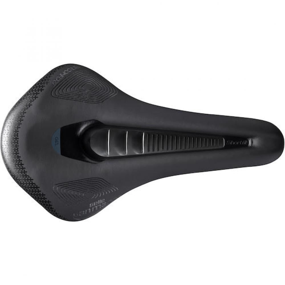 Selle San Marco Sattel Shortfit 2.0 Shield Supercomfort 140 x 255 mm Schwarz - komfortabler Wetterschutz