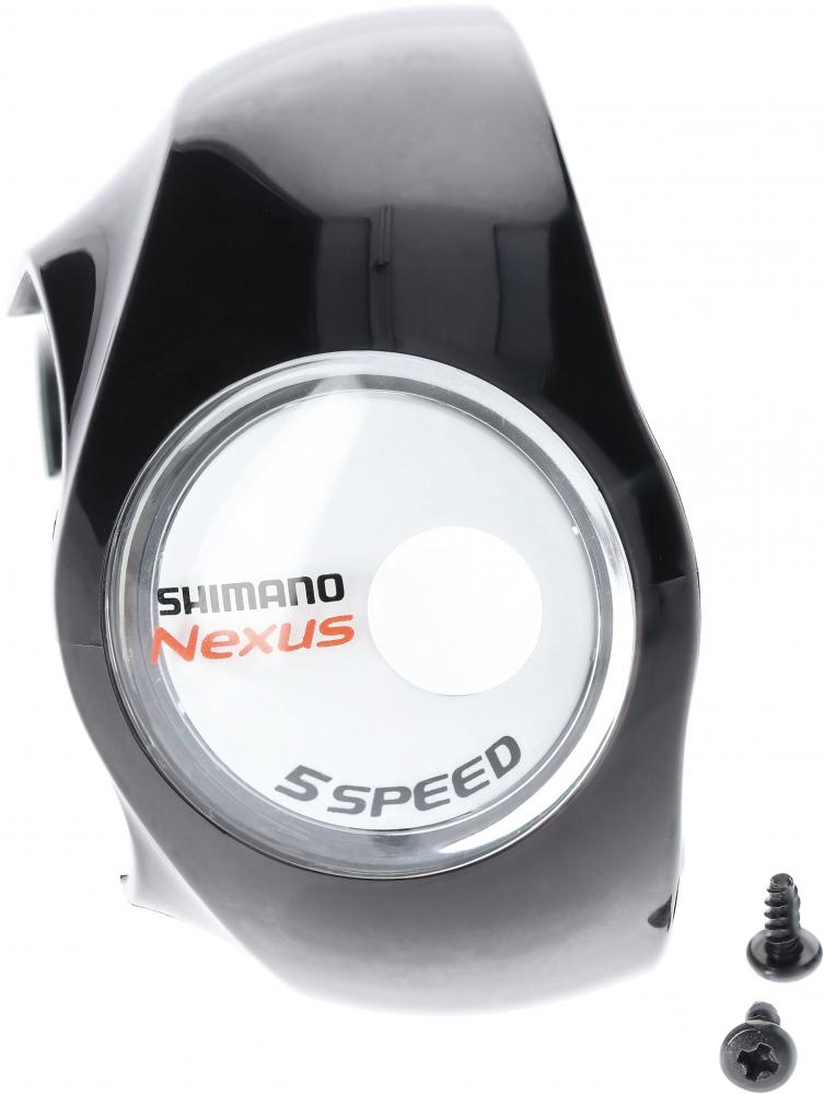 SHIMANO Abdeckung SL-5S30 HR ? Schaltabdeckung mit Befestigungsschraube, Schwarz