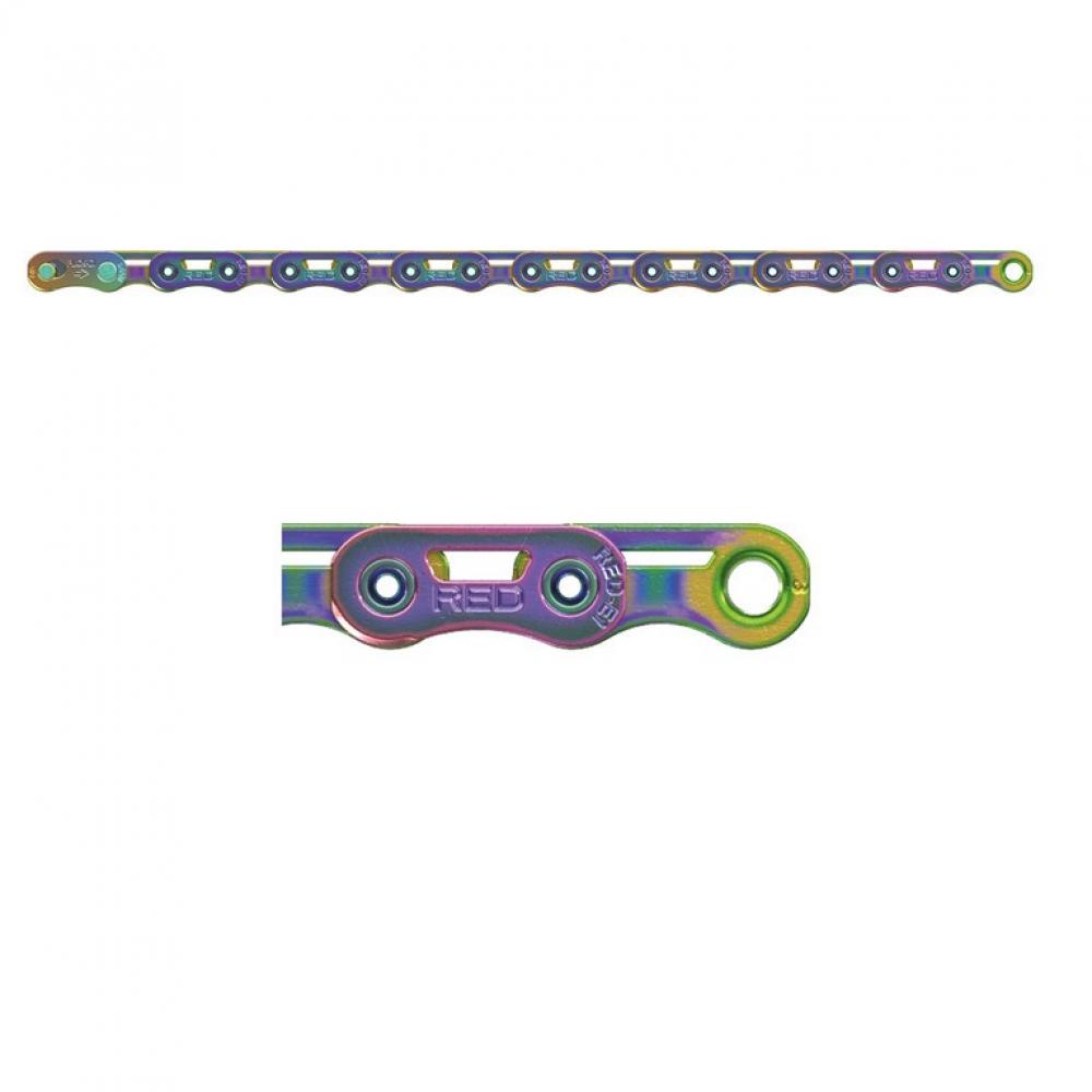 SRAM Kette PC RED AXS E1 114 rainbow - ultraleicht, haltbar und effizient