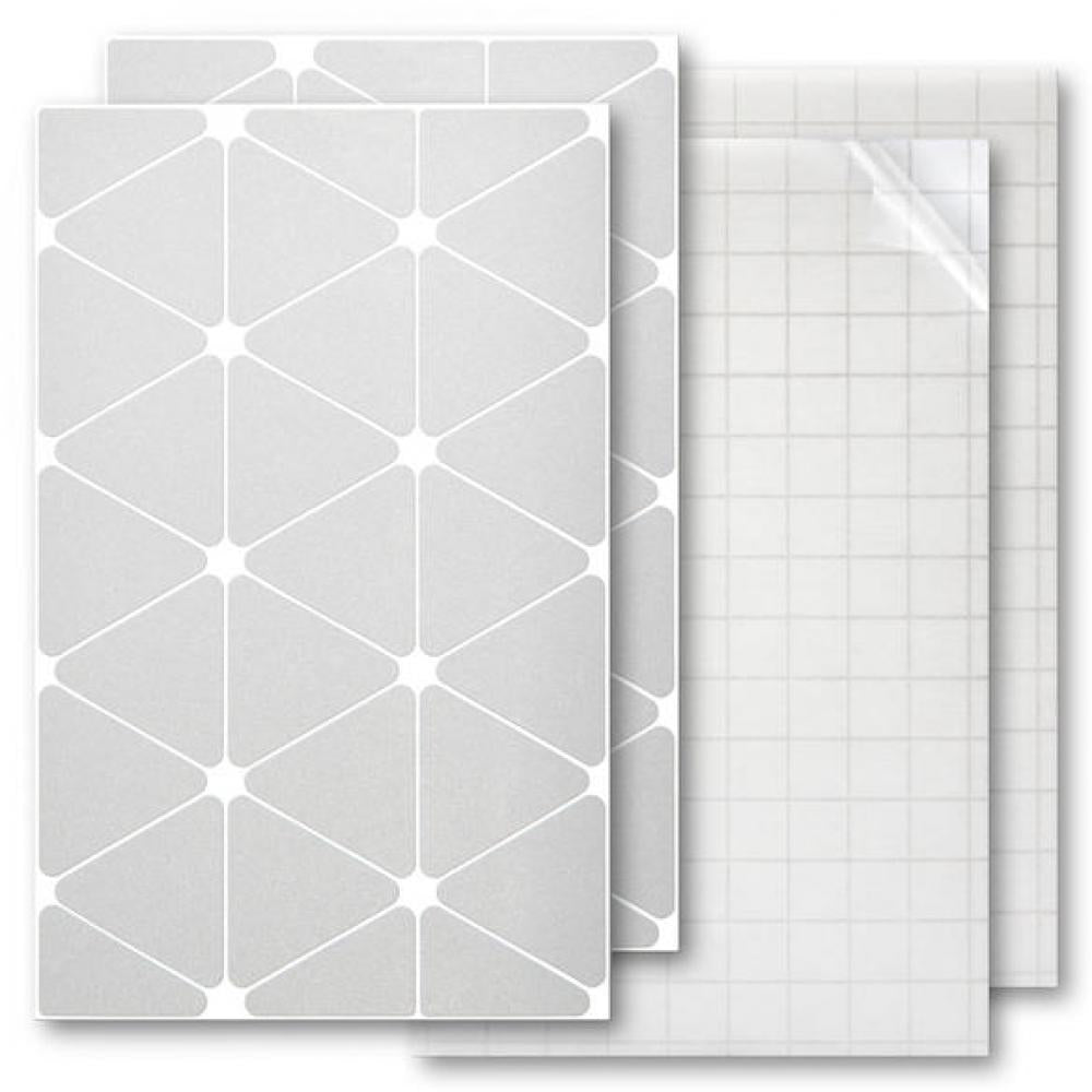 Luxshield Reflektor-Sticker Dreieck Klein Silber - mehr Sicherheit durch hohe Sichtbarkeit