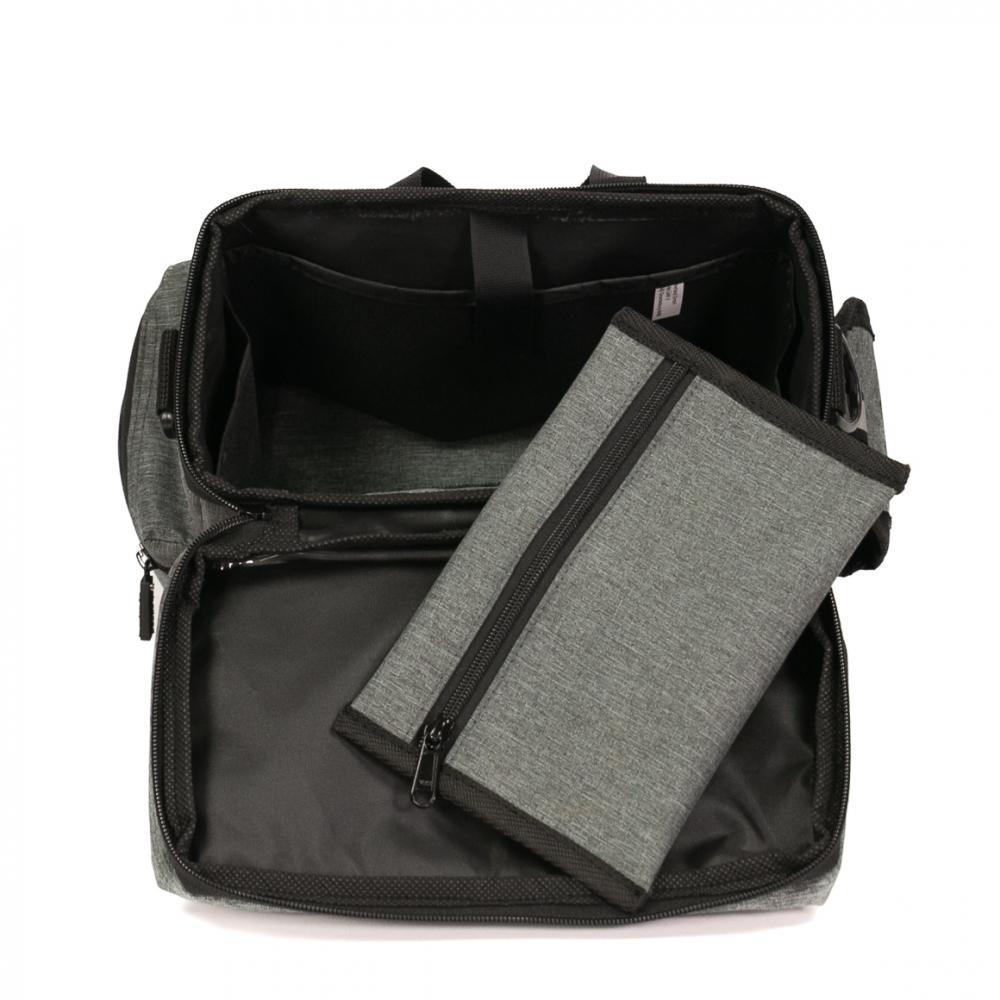 Haberland Lenkertasche 8l Max grau - praktische Lenkertasche mit KLICKfix-Halterung