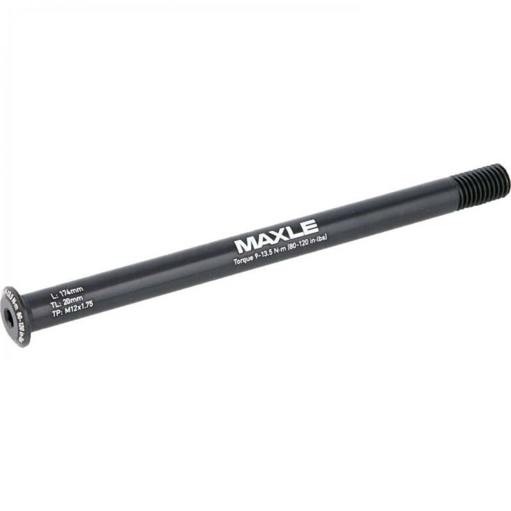 SRAM Maxle Stealth Steckachse hinten M12x1.75 142x12mm 174mm, schwarze, steife und leichte Achse.