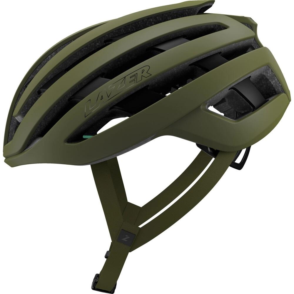 LAZER Helm Z1 KinetiCore Road Matte Pine Green (M) - leichter Aero-Rennradhelm