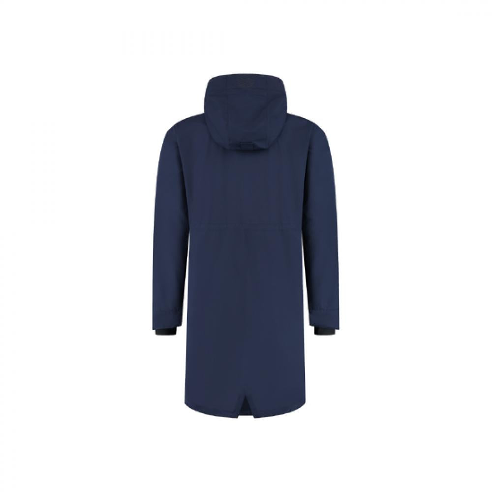 BBB Regenjacke Rainshield Parka M dunkelblau - wasserdicht, atmungsaktiv, verlängertes Rückenteil, verstellbare Kapuze, reflektierende Details, leicht verstaubar