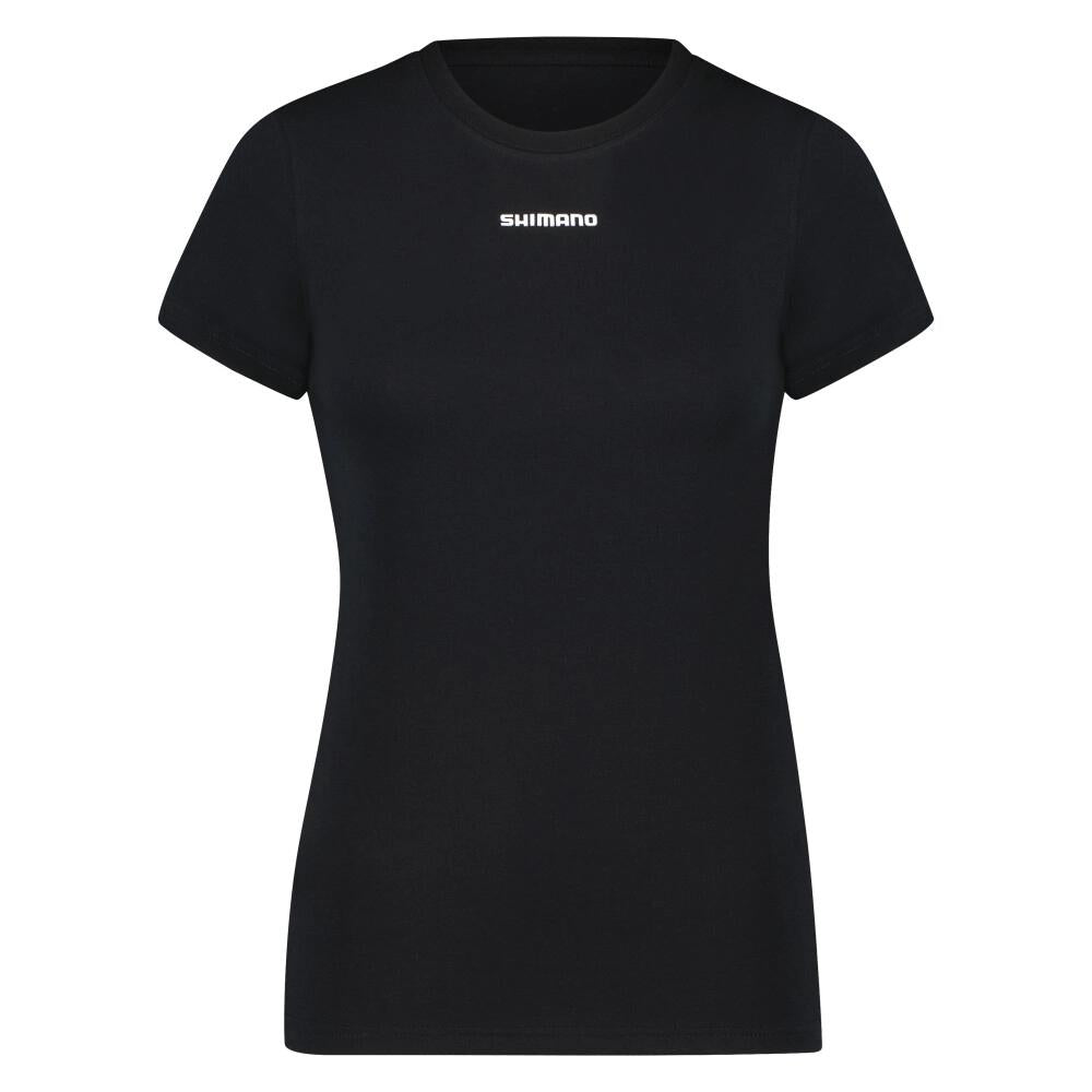 SHIMANO W'S UX URBAN T-Shirt BLACK S Damen Fahrrad T-Shirt