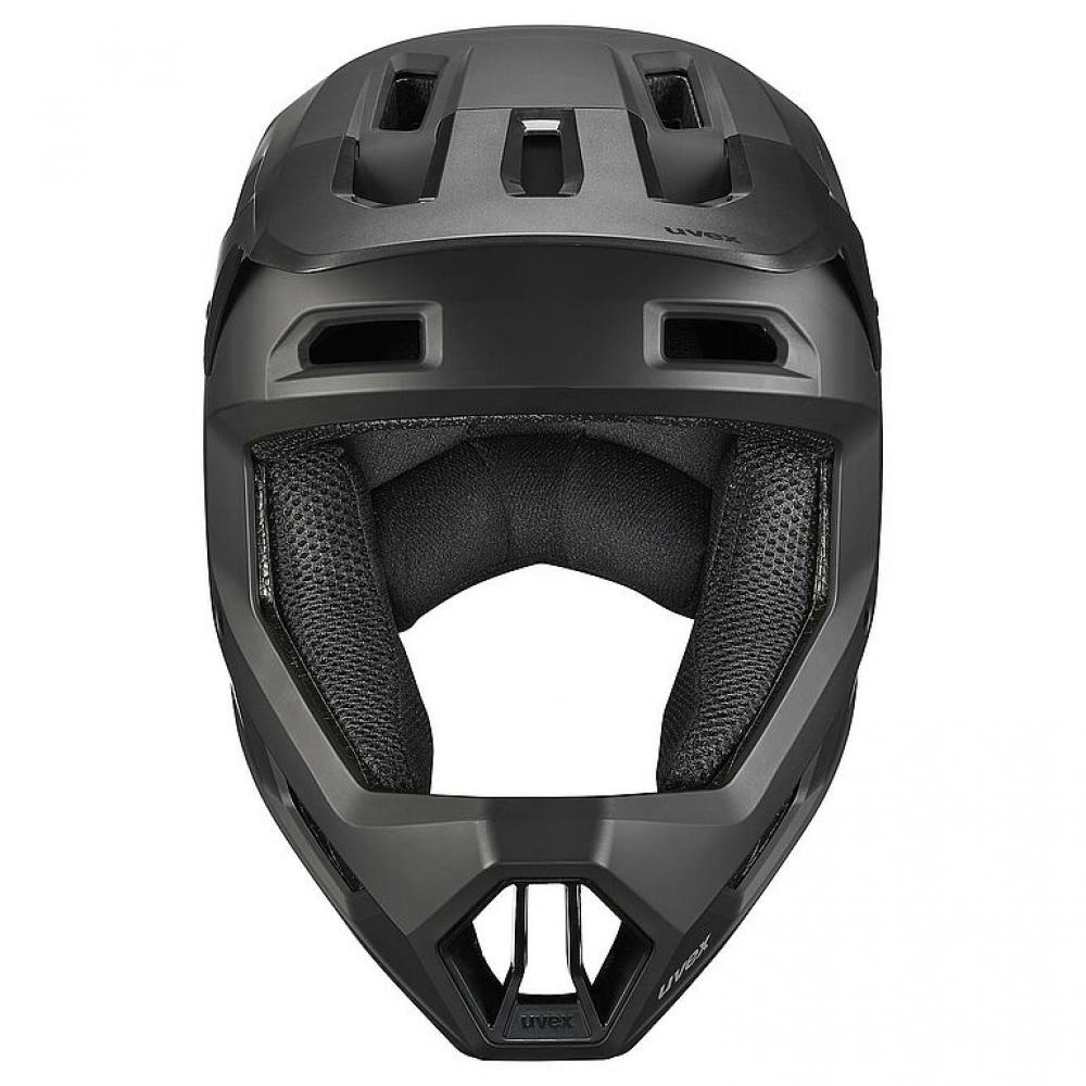 uvex RAVAGE Fullface MTB-Helm black-grey matt 52-55cm - Hardshell, COOLMAX®, 12 Lüftungen, ASTM F1952