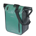 Basil Fahrradtasche Rivo M Einzeltasche 12-15L silbergrün-schwarz mit MIK Hooks Gepäckträgerbefestigung wetterfest