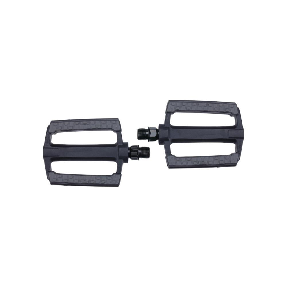 BBB Pedale trekking SteadyRider schwarz, zwei robuste Flachpedale für Fahrräder.