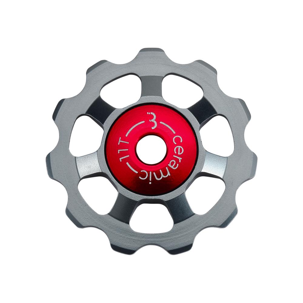BBB Cycling BBB Schaltungsrädchen AluBoys 11-Z 11T 11 grau - leichte Keramik-Umlenkrollen