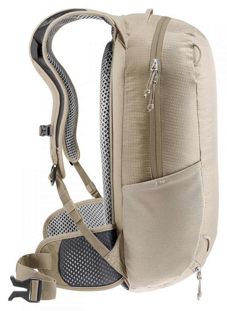 Deuter Race 12 Fahrradrucksack 12L alu-greystone - Leichter Rucksack mit Airstripes-System